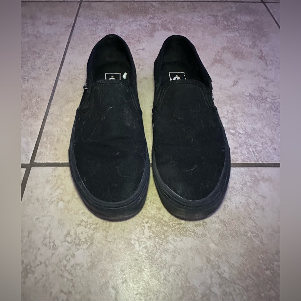 Black Slip-On Shoes